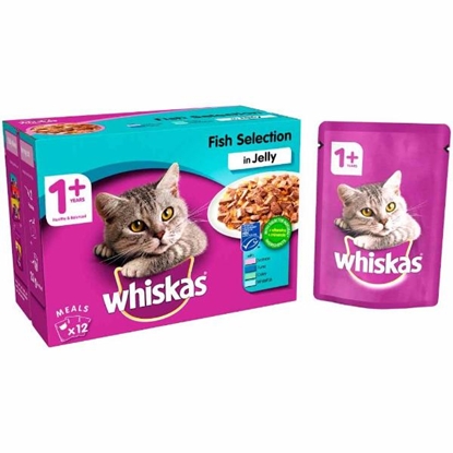 Picture of Whiskas Fish Selection in Jelly 12x85g | Cat Food